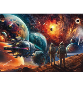 Schmidt Spiele Puzzle: M. Farella Kosmische Farbenpracht – Reise ins Weltall (1000 Teile) | Online