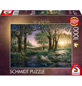 Redlin Puzzle Morgenzauber am Teich 1000 Teile – Entspannung & Harmonie