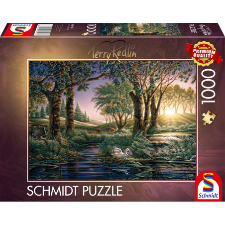 Redlin Puzzle Morgenzauber am Teich 1000 Teile – Entspannung & Harmonie