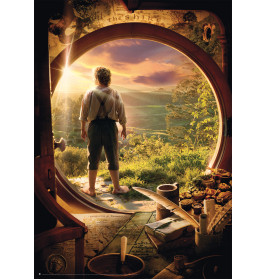 Schmidt Spiele Der Hobbit: Leaving Bag End Puzzle – 1000 Teile Mittelerde für Tolkien-Liebhaber ab 12 J.