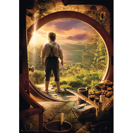 Schmidt Spiele Der Hobbit: Leaving Bag End Puzzle – 1000 Teile Mittelerde für Tolkien-Liebhaber ab 12 J.