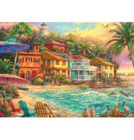 Selecta Puzzle C. Pinson Inselzeit 1000 Teile – Idyllische Landschaft
