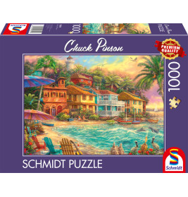 Selecta Puzzle C. Pinson Inselzeit 1000 Teile – Idyllische Landschaft