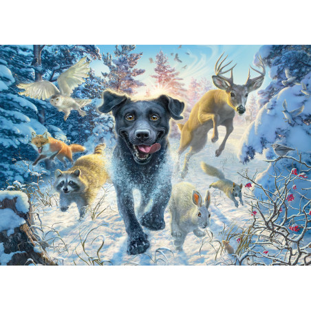 Selecta Puzzle M. Frederickson Hunde 1000 Teile – Detailreiche Motive