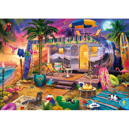 Selecta Puzzle 1000 Teile: J. Haynie Mit dem Wohnwagen | Reisemotiv   | Offizieller Shop