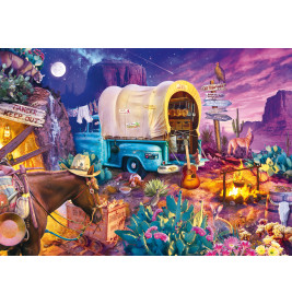 Selecta Puzzle 1000 Teile: J. Haynie Romantisches Wildwest | Fesselndes Westernmotiv