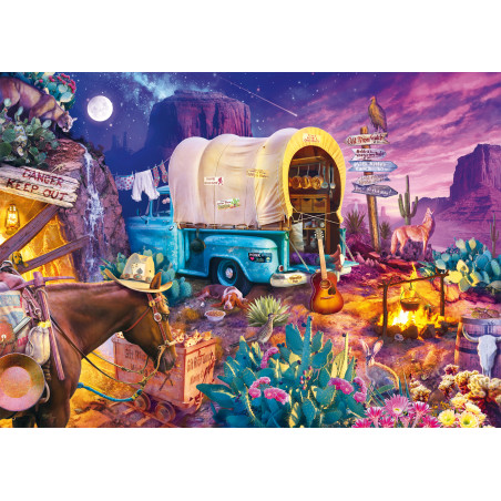 Selecta Puzzle 1000 Teile: J. Haynie Romantisches Wildwest | Fesselndes Westernmotiv
