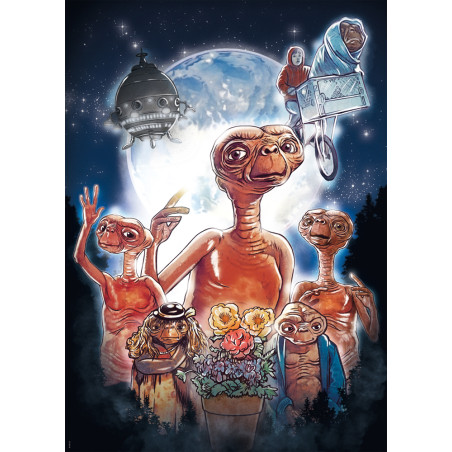 Selecta Puzzle 1000 Teile: E.T. Abenteuer eines Außerirdischen | Filmklassiker motiv