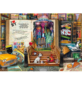 Selecta Puzzle 'A. Stewart Erinnerungen an New York' – 1000 Teile Metropolen-Motiv (58598)