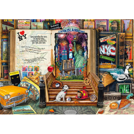 Selecta Puzzle 'A. Stewart Erinnerungen an New York' – 1000 Teile Metropolen-Motiv (58598)