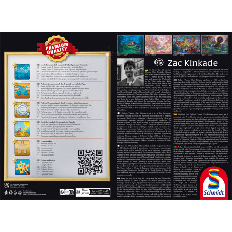 Selecta Puzzle 'Der Garten Eden' von Zac Kinkade | 1000 Teile | Traummotiv | 4001504586102