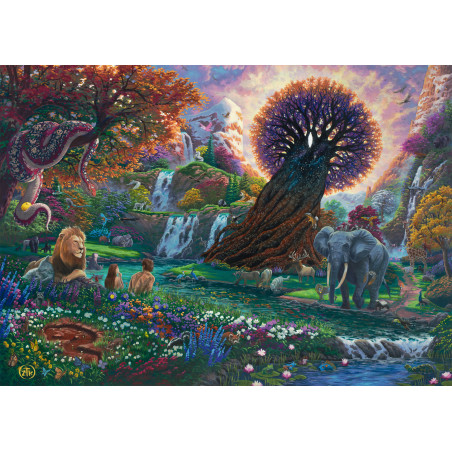 Selecta Puzzle 'Der Garten Eden' von Zac Kinkade | 1000 Teile | Traummotiv | 4001504586102