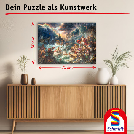 Selecta Puzzle 1000 Teile B. Cota: Der Weg durch das Meer – Mystische Reise!