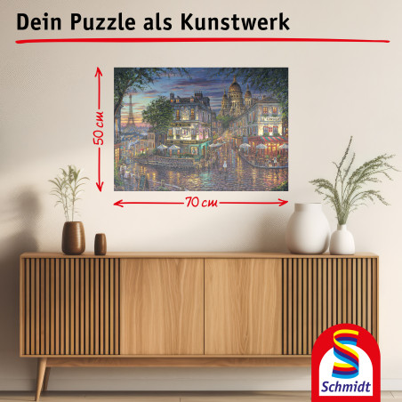 Selecta Puzzle R. Finale 1000 Teile: Montmartre – Charmantes Paris erleben!