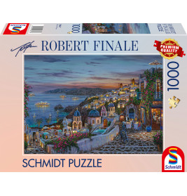 Selecta Puzzle R. Finale 1000 Teile: Santorini Sonnenuntergang – Magische Momente!