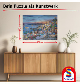 Selecta Puzzle R. Finale 1000 Teile: Santorini Sonnenuntergang – Magische Momente!