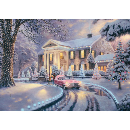 Schmidt Spiele Thomas Kinkade Puzzle Graceland Christmas 1000 Teile (58781)