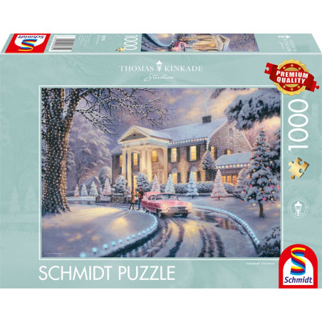 Schmidt Spiele Thomas Kinkade Puzzle Graceland Christmas 1000 Teile (58781)