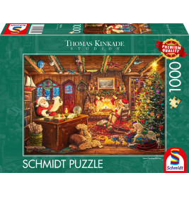 Selecta Puzzle 'Santa prüft die Wunschliste' – 1000 Teile Weihnachtspuzzle