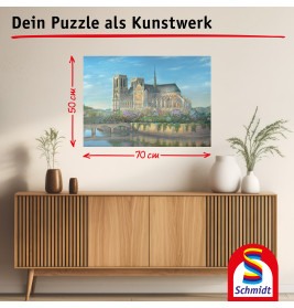 Selecta Puzzle 1000 Teile: Notre Dame Paris – Majestätische Kathedrale bauen!