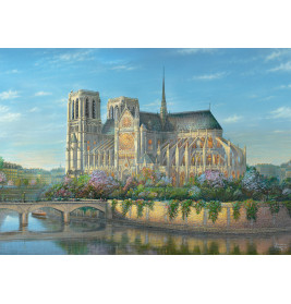 Selecta Puzzle 1000 Teile: Notre Dame Paris – Majestätische Kathedrale bauen!