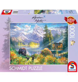 Selecta Puzzle Hochland-Idyll Abraham Hunter 1000 Teile – Malerische Natur!