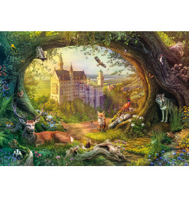 Selecta Puzzle Märchenschloss im Waldzauber 1000 Teile – Fantasie-Motiv für Erwachsene ab 12 Jahren
