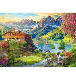 Selecta Puzzle Erholung in den Dolomiten 1000 Teile – Majestätische Berglandschaft für Erwachsene ab 14 J.