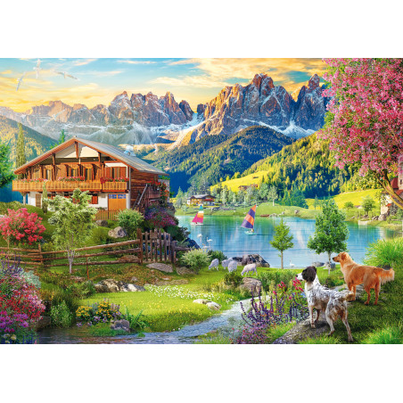 Selecta Puzzle Erholung in den Dolomiten 1000 Teile – Majestätische Berglandschaft für Erwachsene ab 14 J.