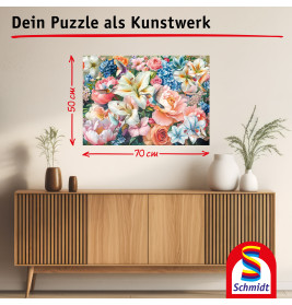 Selecta Puzzle 'Blumen in Pastell' – Blütenpracht & Harmonie 1000 Teile