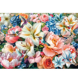 Selecta Puzzle 'Blumen in Pastell' – Blütenpracht & Harmonie 1000 Teile