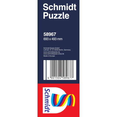 Schmidt Spiele Puzzle 1000 Teile – Frühlingsallee zur Tulpenblüte, Insel Mainau