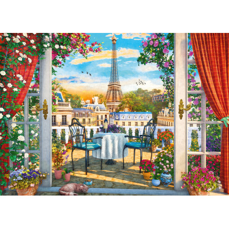 Schmidt Spiele Puzzle Terrasse in Paris 1000 Teile – Entspannung & detailreiches Motiv