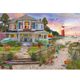 Schmidt Spiele Puzzle Haus am See 1000 — Idyllische Landschaft zur Entspannung