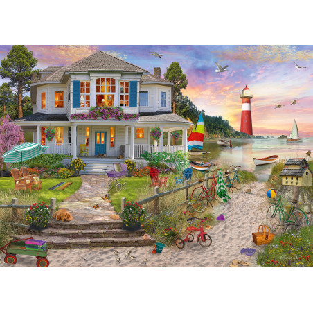 Schmidt Spiele Puzzle Haus am See 1000 — Idyllische Landschaft zur Entspannung