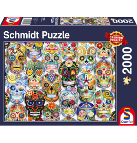 Schmidt Spiele La Catrina Puzzle 2000 Teile – Detailreiche mexikanische Folklore erleben