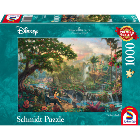 Schmidt Spiele Puzzle Thomas Kinkade Disney Das Dschungelbuch 1000 Teile | Ab 9 J.