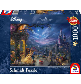 Schmidt Spiele Puzzle Die Schöne und das Biest 1000 Teile • Thomas Kinkade Disney