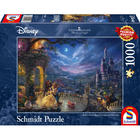 Schmidt Spiele Puzzle Die Schöne und das Biest 1000 Teile • Thomas Kinkade Disney