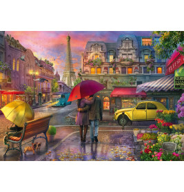 Schmidt Spiele Puzzle Regenzauber in Paris – 500 Teile, romantische Atmosphäre