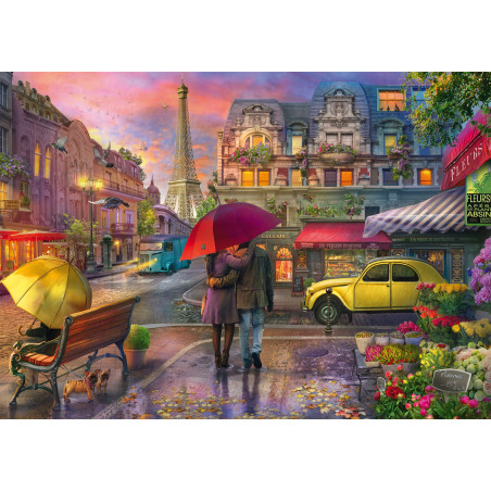 Schmidt Spiele Puzzle Regenzauber in Paris – 500 Teile, romantische Atmosphäre