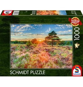Schmidt Spiele Puzzle 'Heide im Sonnenuntergang' 1000 Teile - Naturmotiv (59768)