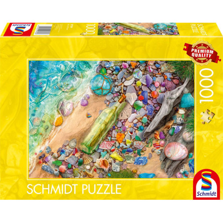 Schmidt Spiele Puzzle 'Leuchtendes Strandgut' – 1000 Teile Puzzle für Erwachsene