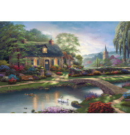 Schmidt Spiele Puzzle Stoney Creek Cottage 1000 Teile – Premium-Qualität