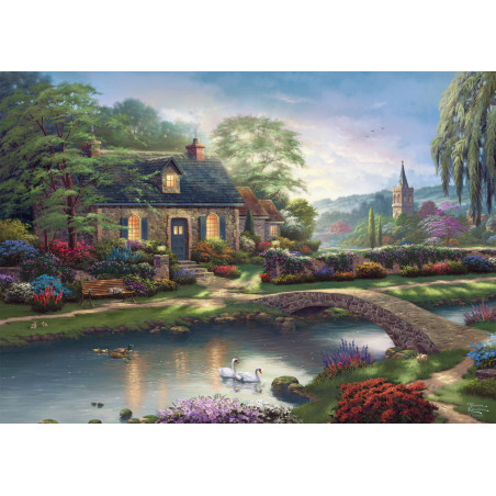 Schmidt Spiele Puzzle Stoney Creek Cottage 1000 Teile – Premium-Qualität