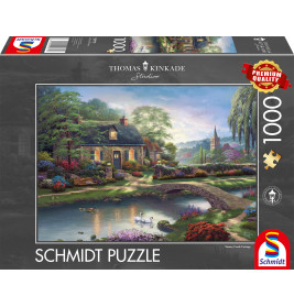 Schmidt Spiele Puzzle Stoney Creek Cottage 1000 Teile – Premium-Qualität