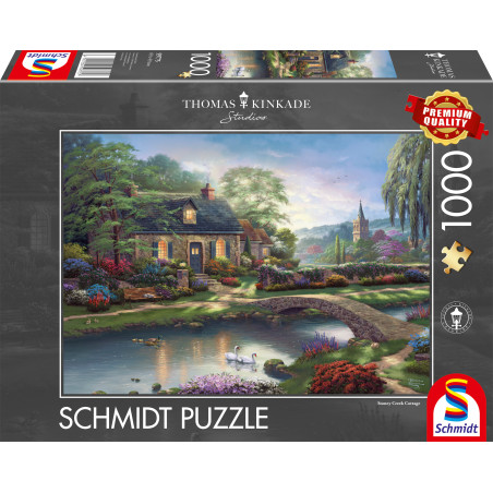 Schmidt Spiele Puzzle Stoney Creek Cottage 1000 Teile – Premium-Qualität