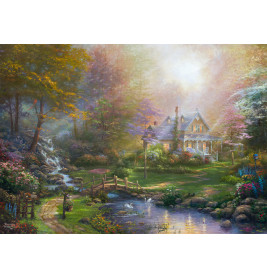 Schmidt Spiele Puzzle Thomas Kinkade A Mother's Perfect Day – 1000 Teile | Premium Puzzle