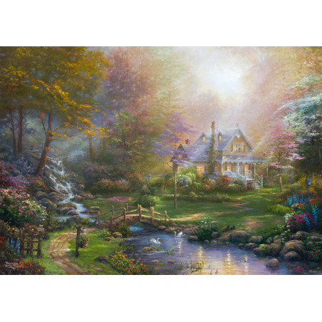 Schmidt Spiele Puzzle Thomas Kinkade A Mother's Perfect Day – 1000 Teile | Premium Puzzle