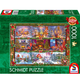 Schmidt Spiele Puzzle 'Fröhliche Weihnachtszeit' – 1000 Teile Weihnachtspuzzle